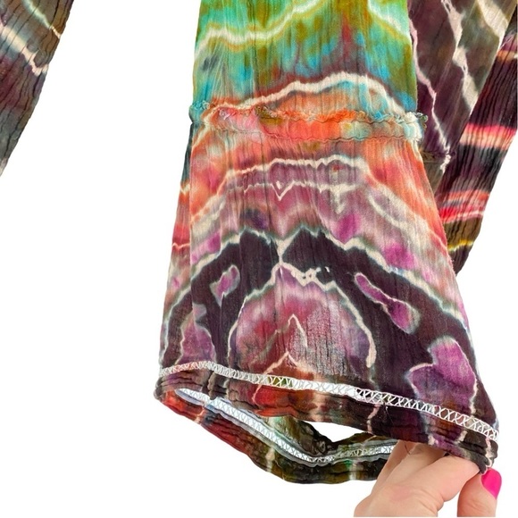 LSF LoveShackFancy Tie Dye Romper Womens Small XS Geode Brown Love Shack Fancy - Picture 8 of 13